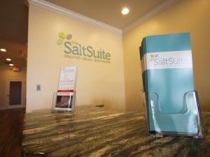 Receptionist desk at The Salt Suite.